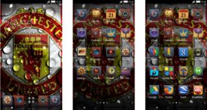 Tema Manchester United Android - Bubble Water